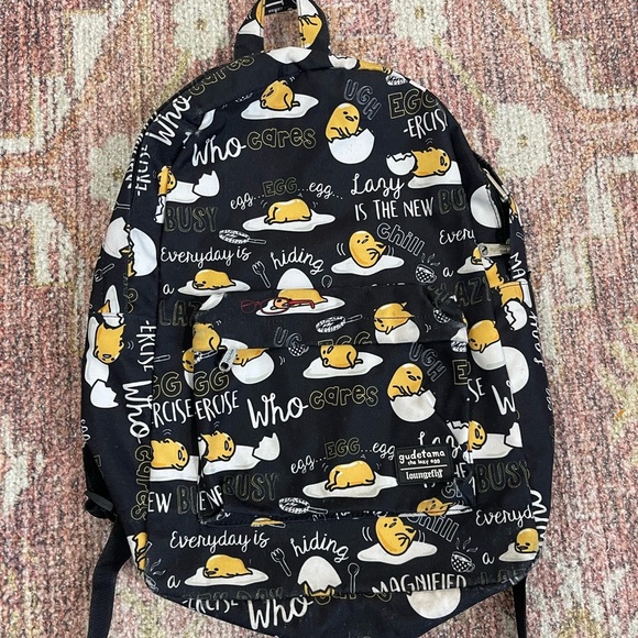 Loungefly Gudetama Lazy Egg Canvas Backpack - Picture 1 of 5